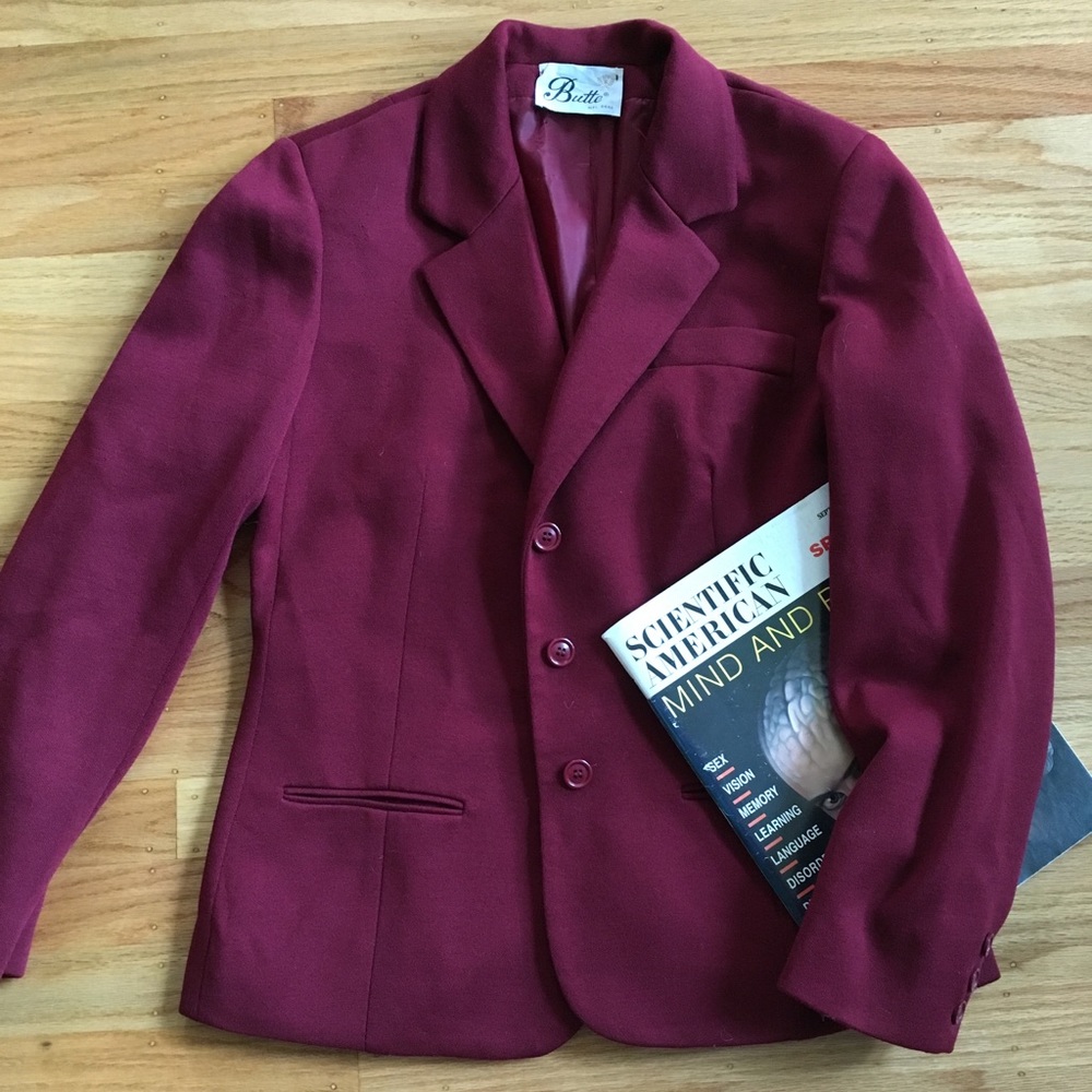 1980s vintage prep school style blazer
